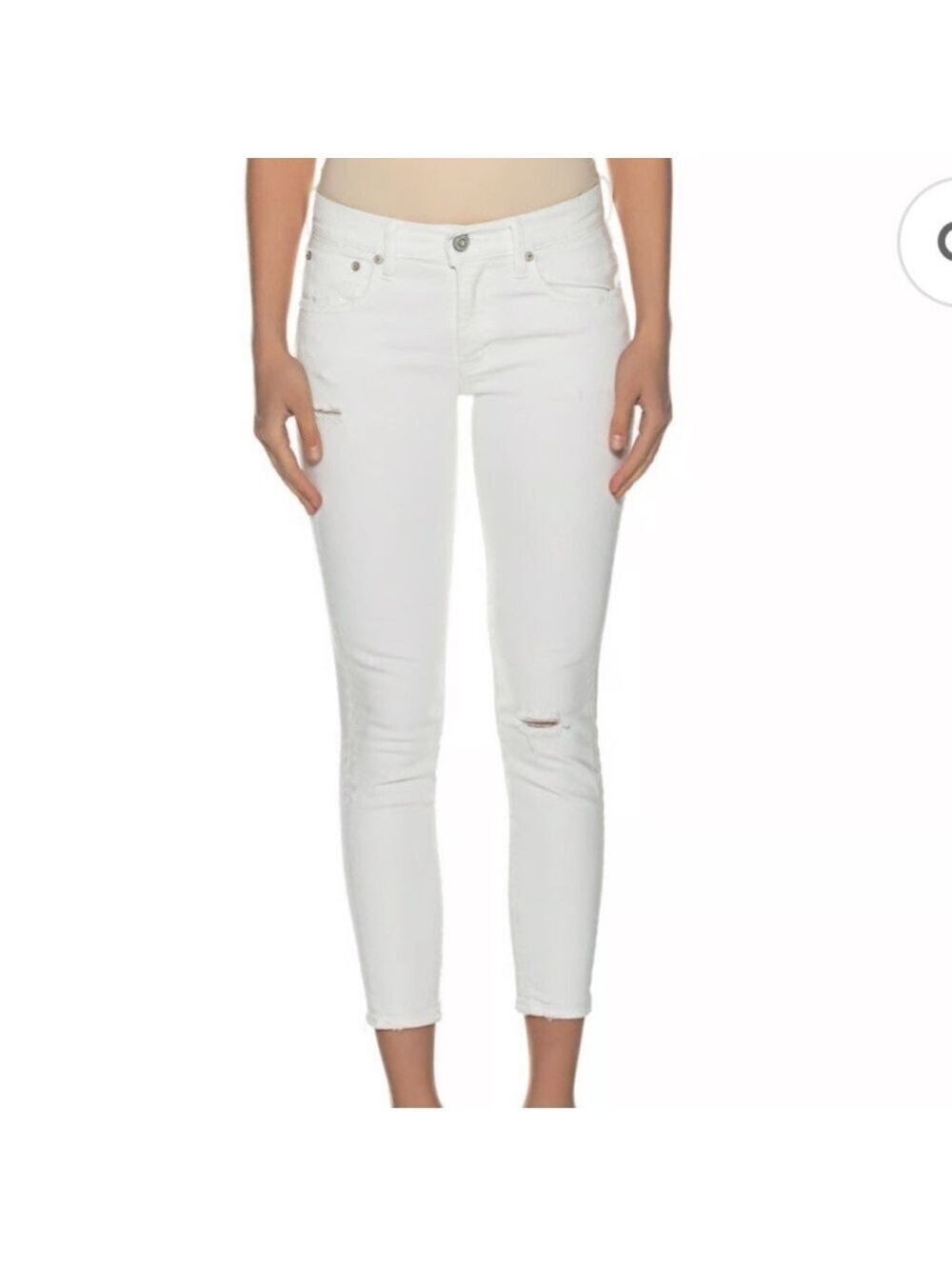 Moussy Vintage JAPAN Crisp White Skinny Jeans